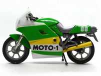 Brinquedo vintage moto Kawasaki Escala 1:18 plástico