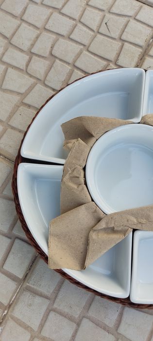 Prato travessa 5 divisórias várias unidades (ultimas unidades) Novo