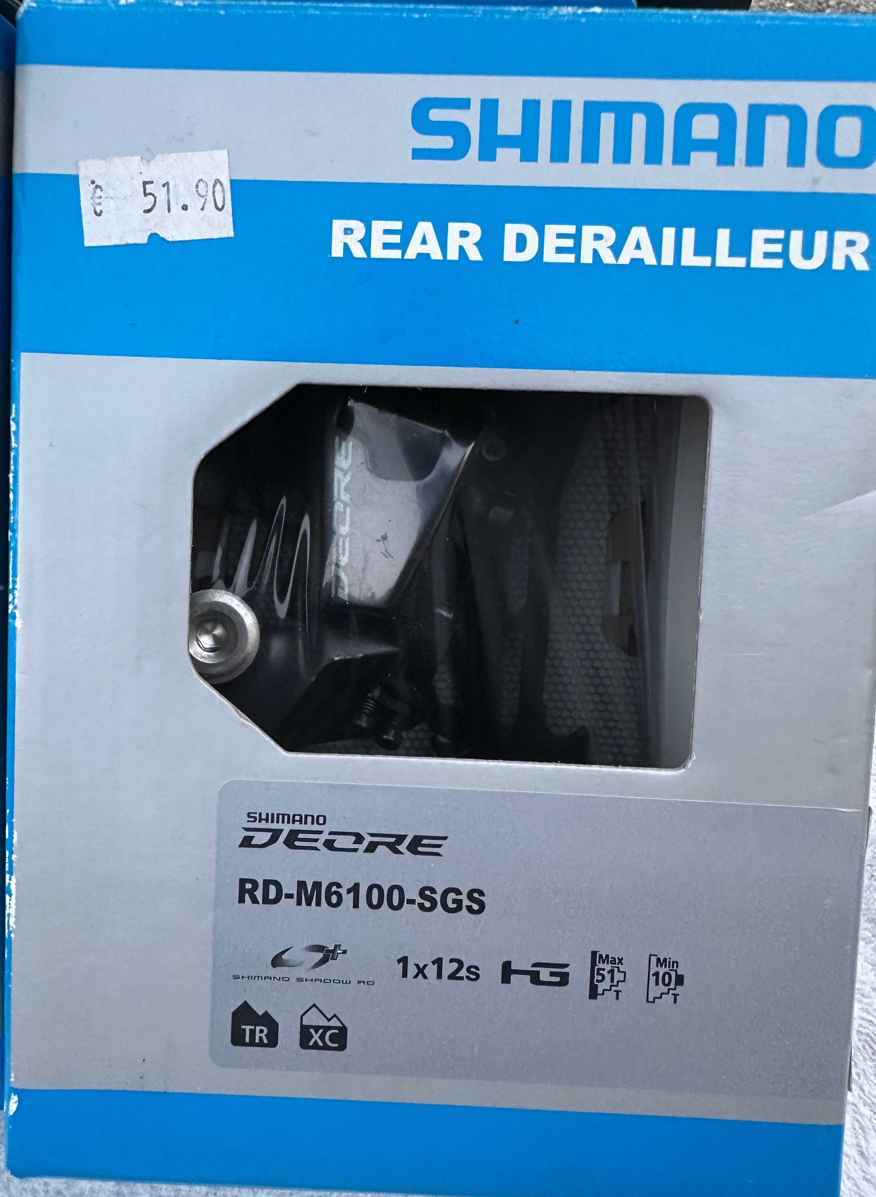 Desviador Shimano Deore M6100 Shadow RD+ 12V