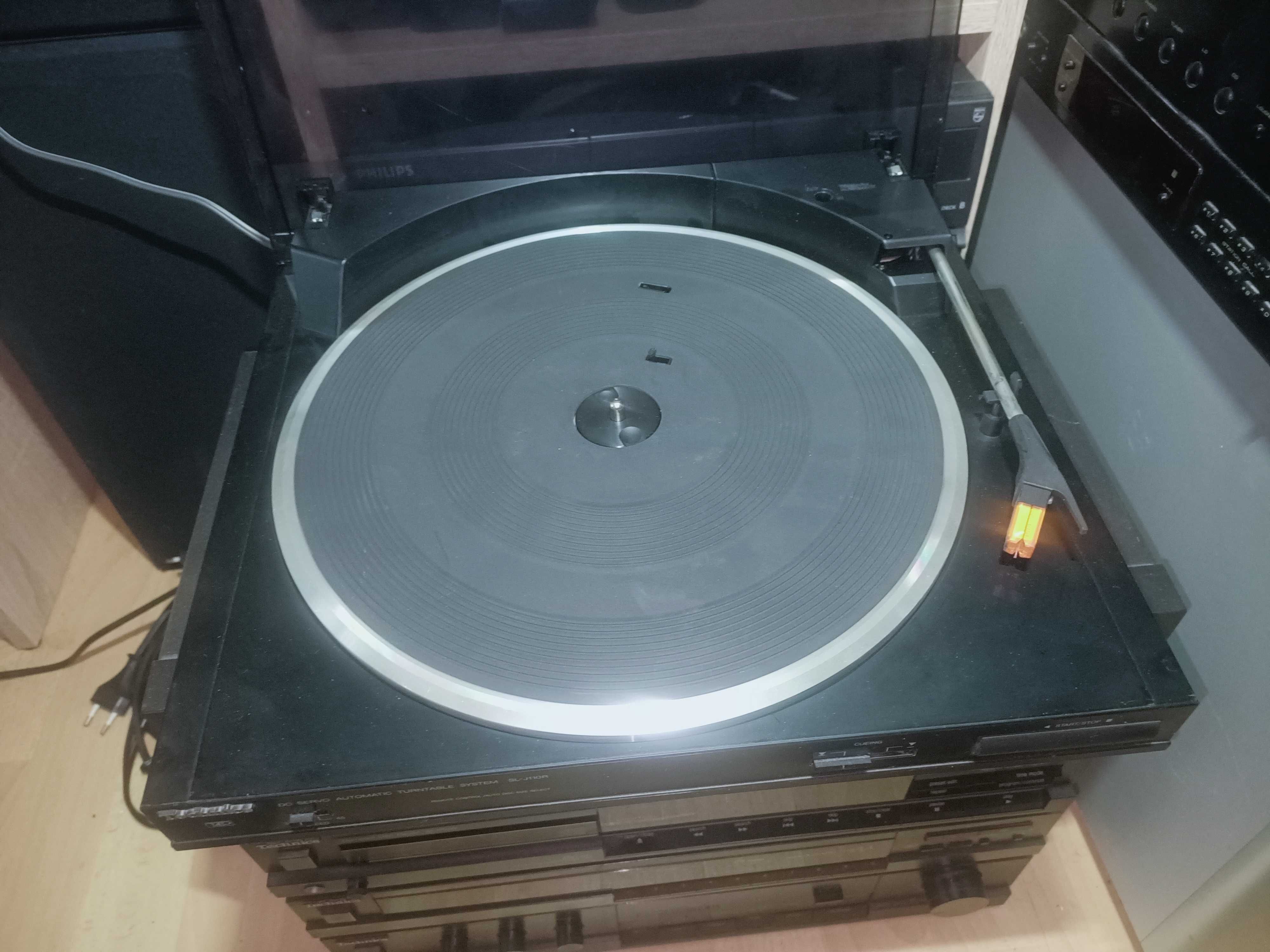 Wieża Technics SU-700, ST-G450, SL-P200, RS-D550W + gramofon SL-J110R