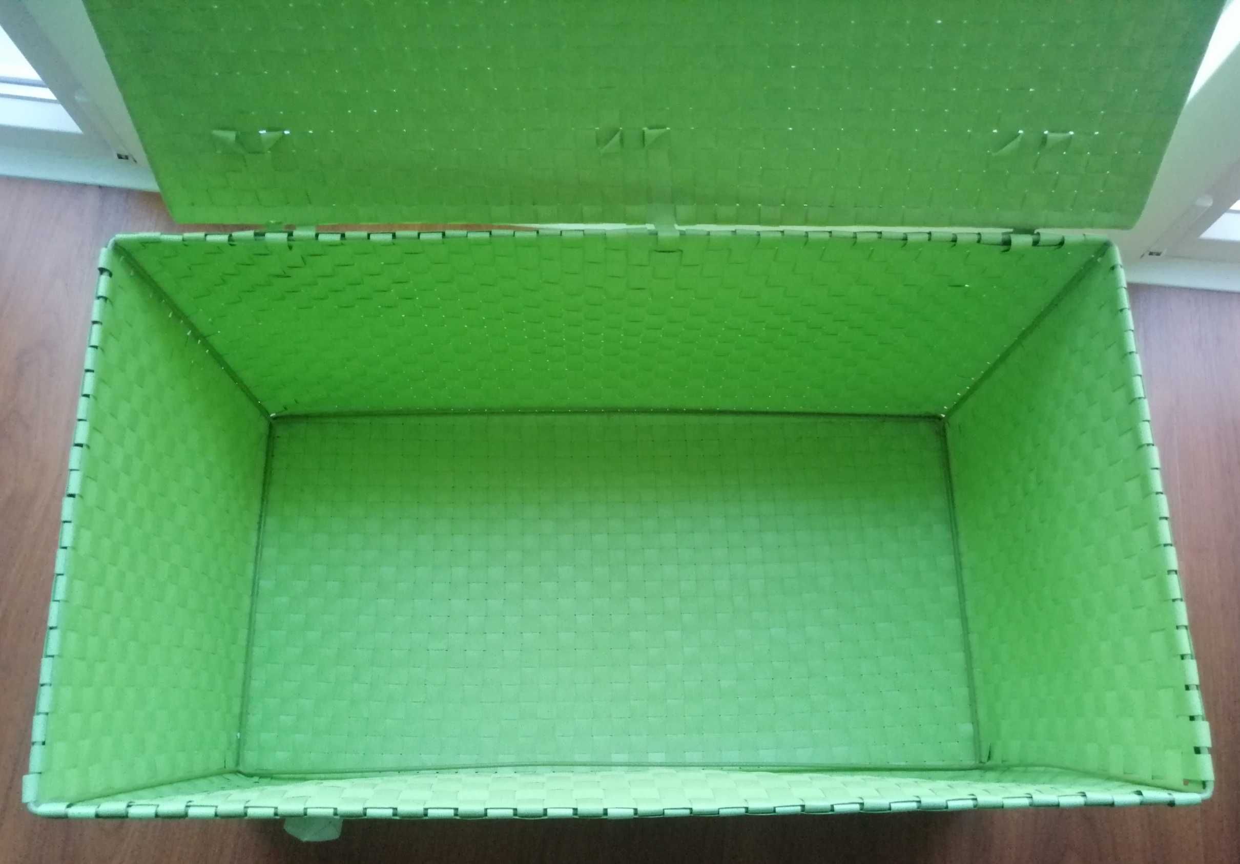 Caixa de arrumação verde alface (66x36x28)