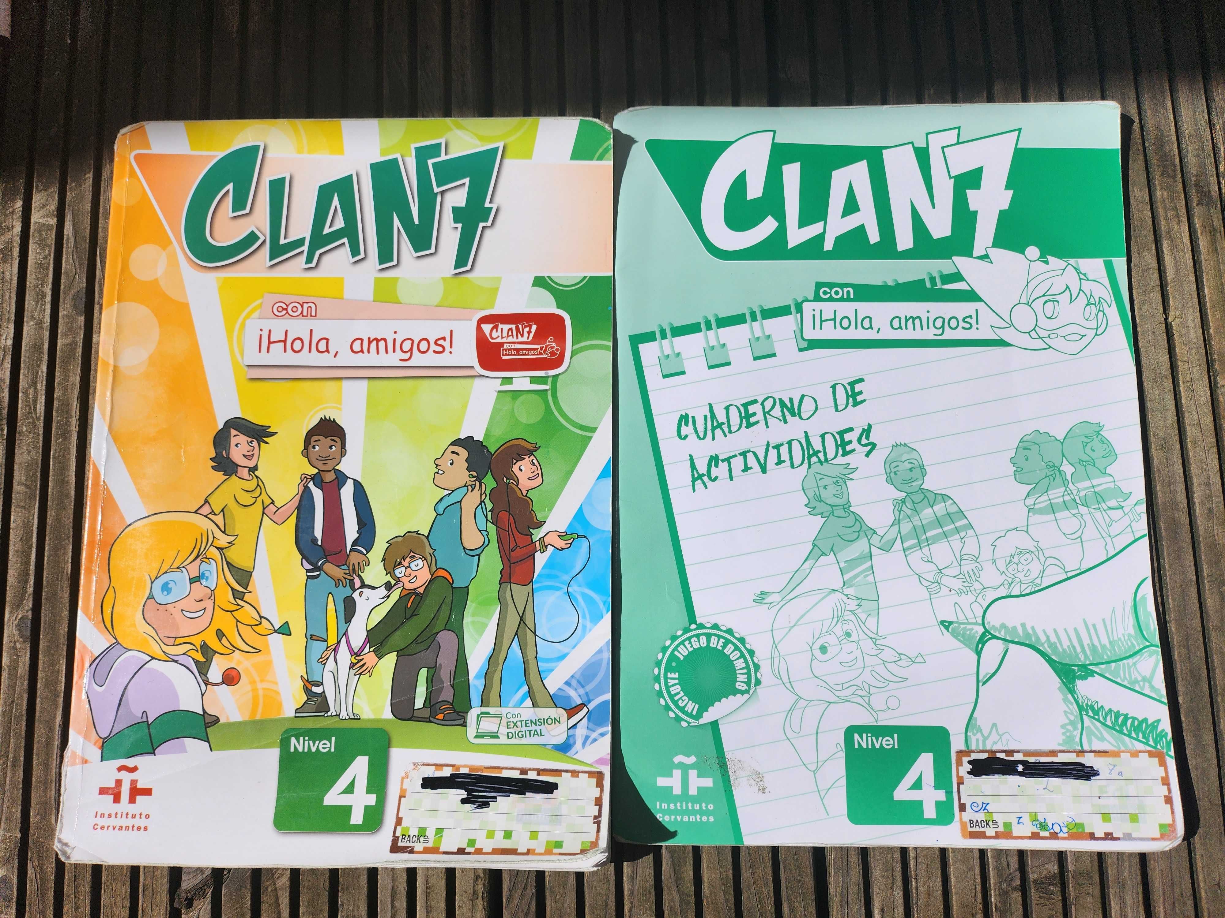 Podręcznik + ćwiczenia "Clan 7" Nivel 4 język hiszpański