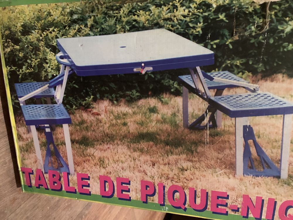 Переносной стол раскладной стулья для пикника дачи  Alpina