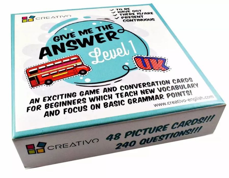 Karty Językowe. Angielski. Give Me The Answer. Level 1 Creativo
