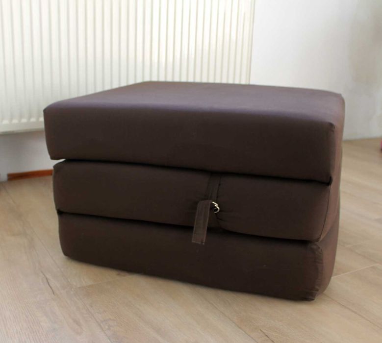 Pufa Siedzisko Taboret tapicerowany Łóżko Materac rozkładany, 200 x 65