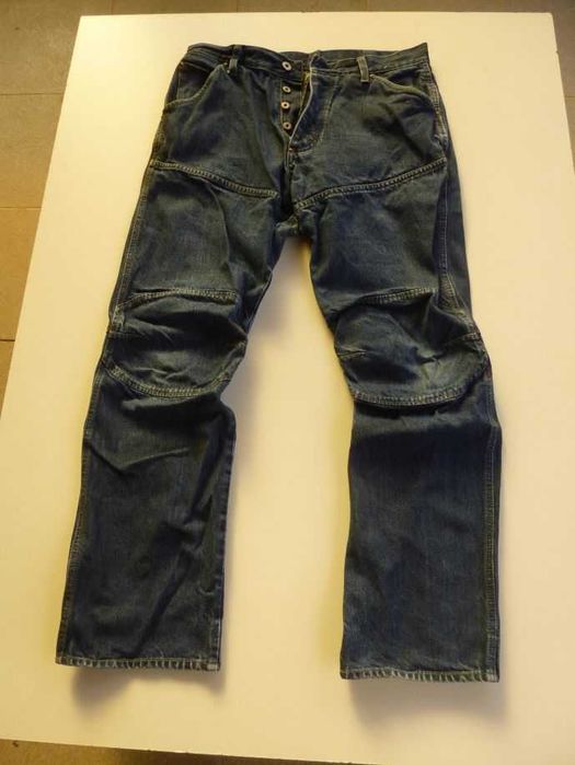 G-Star Jeans Elwood Raw Denim, blue, em bom estado, 33/32