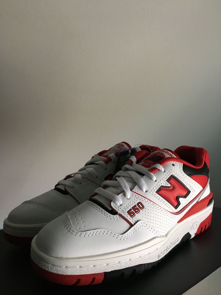 New Balance 550 White Red 36 Białe Czerwone bb550