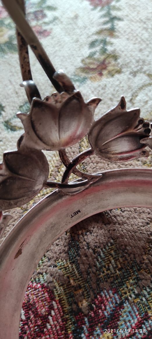 Cukiernica "Tulipany" Hefra 
z kryształowym wkładem
