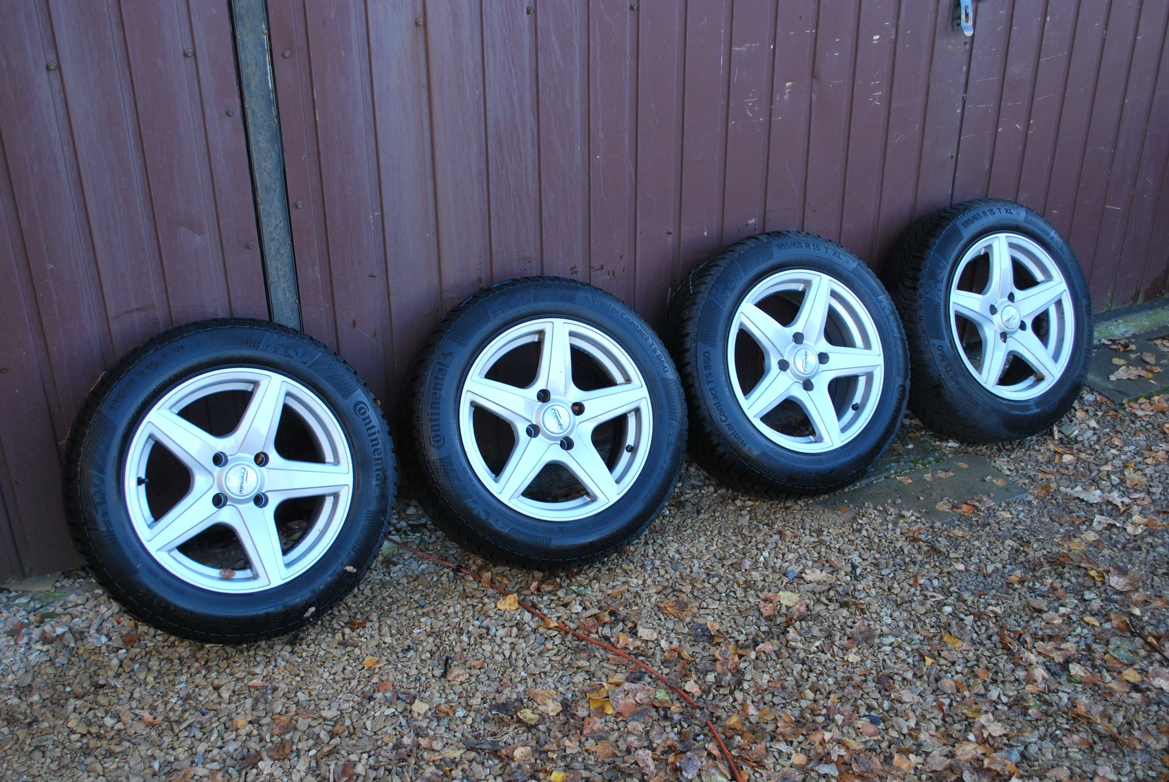 Koła 185/65 R15 4x108 ALufelgi + opony zimowe 7mm Hyundai Peugeot Kia