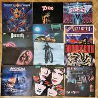 Zestaw LP winyle 12 szt Rock Metal Kiss Nazareth DIO