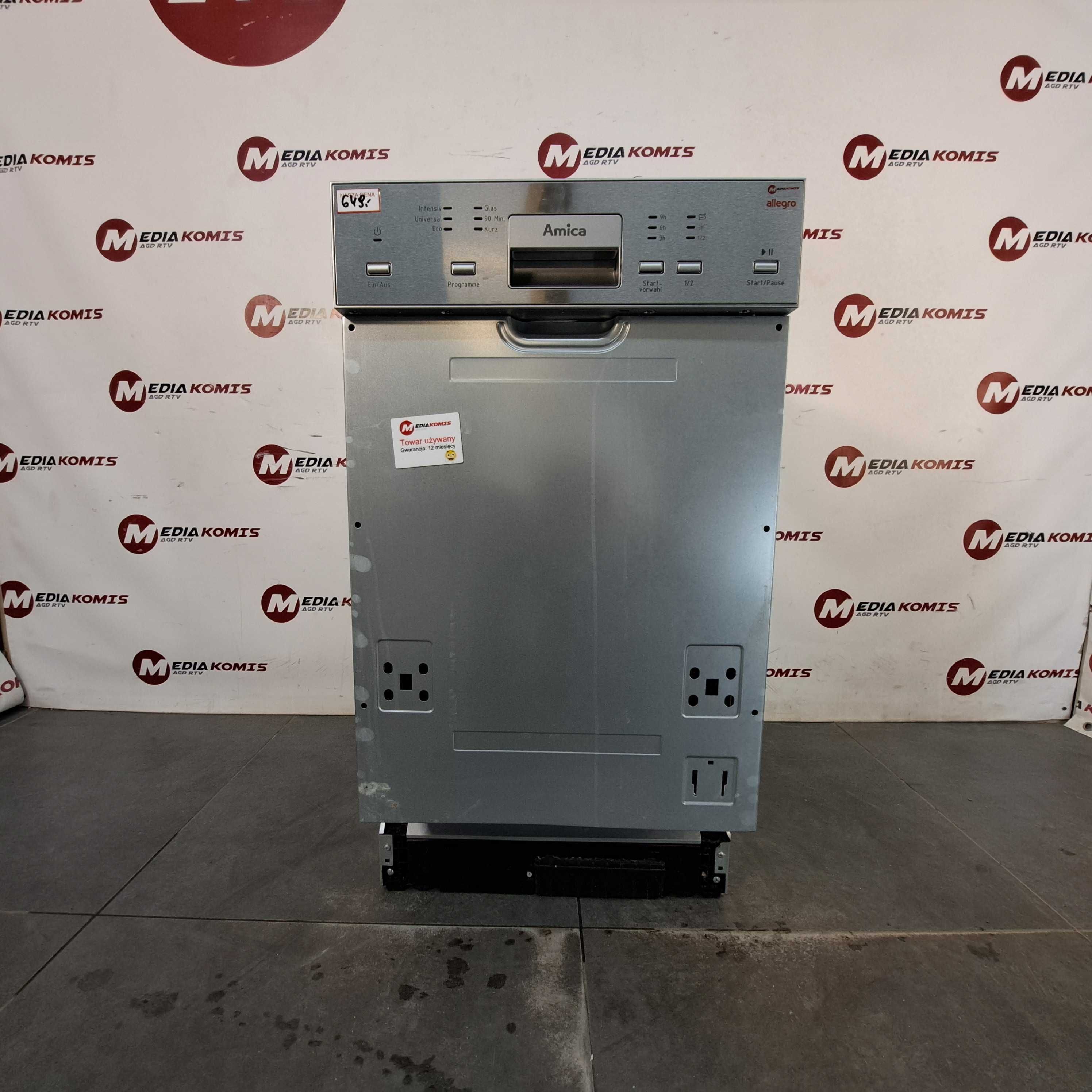 Zmywarka Amica EGSP 14895-1 E [12m-cy gwar] E/10kpl/9l/49dB/6prg/3kosz