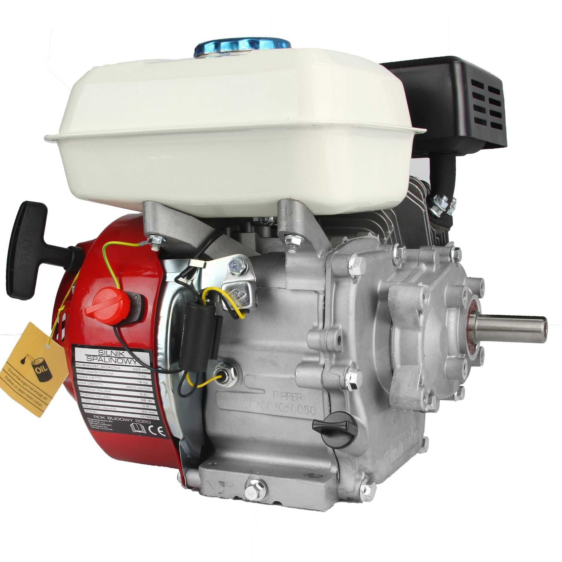 MAR-POL Silnik Spalinowy Ohv 7hp 1/2 Redukcja 3600 rpm M79894