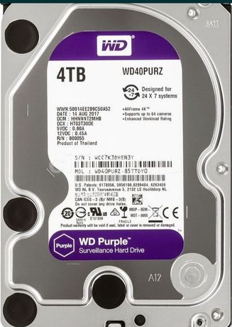 Жесткий диск Western Digital Purple 4TB (wd40ejrx) Винчестер