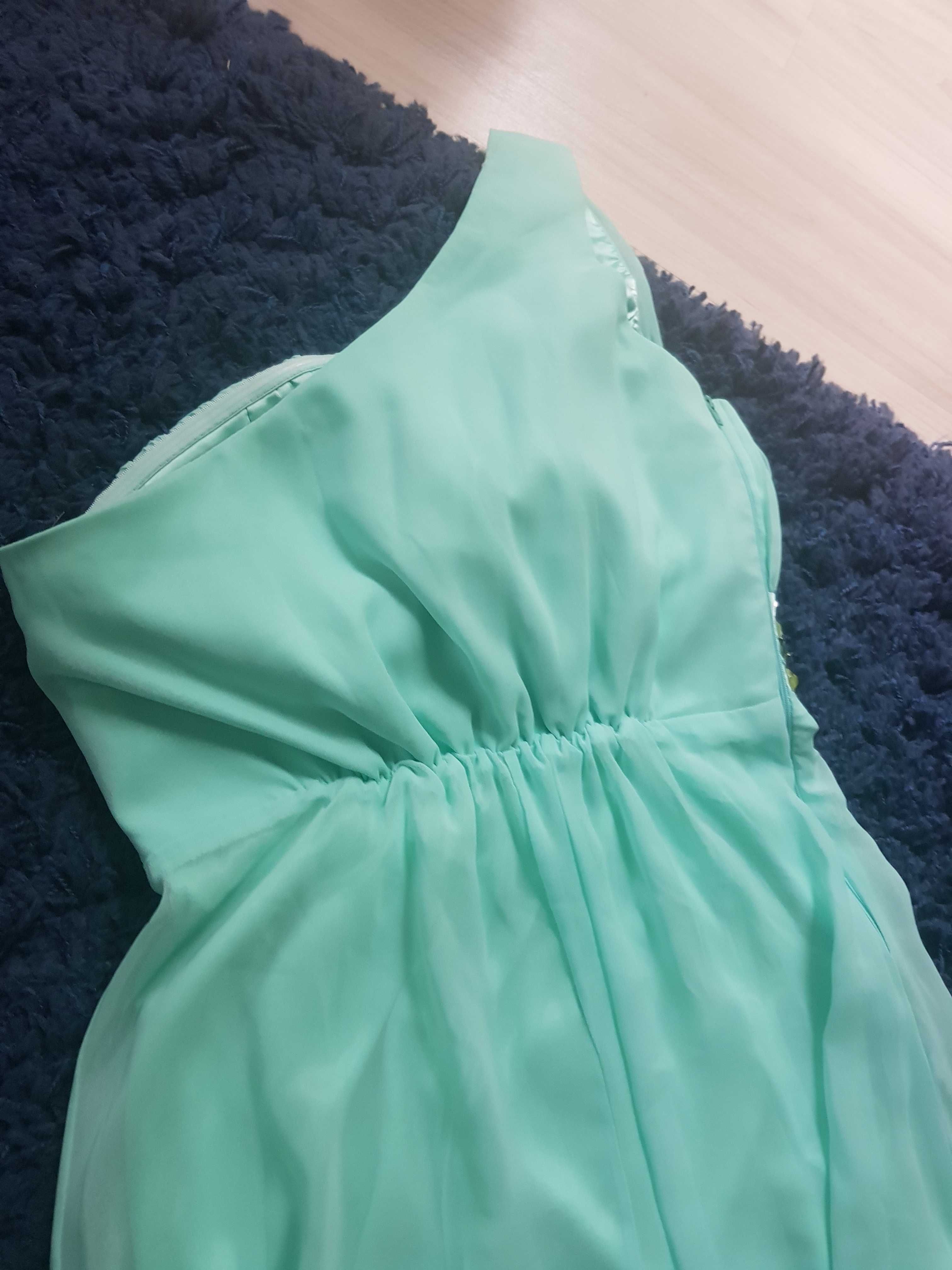 Sukienka turkusowa, zielona, tiulowa Eva & Lola roz.S/36