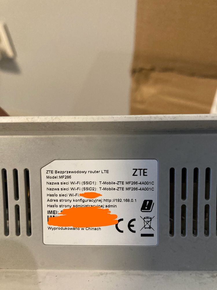 Router bezprzewodowy  ZTE MF286 t mobile