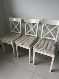 Ikea Ingolf krzesla białe