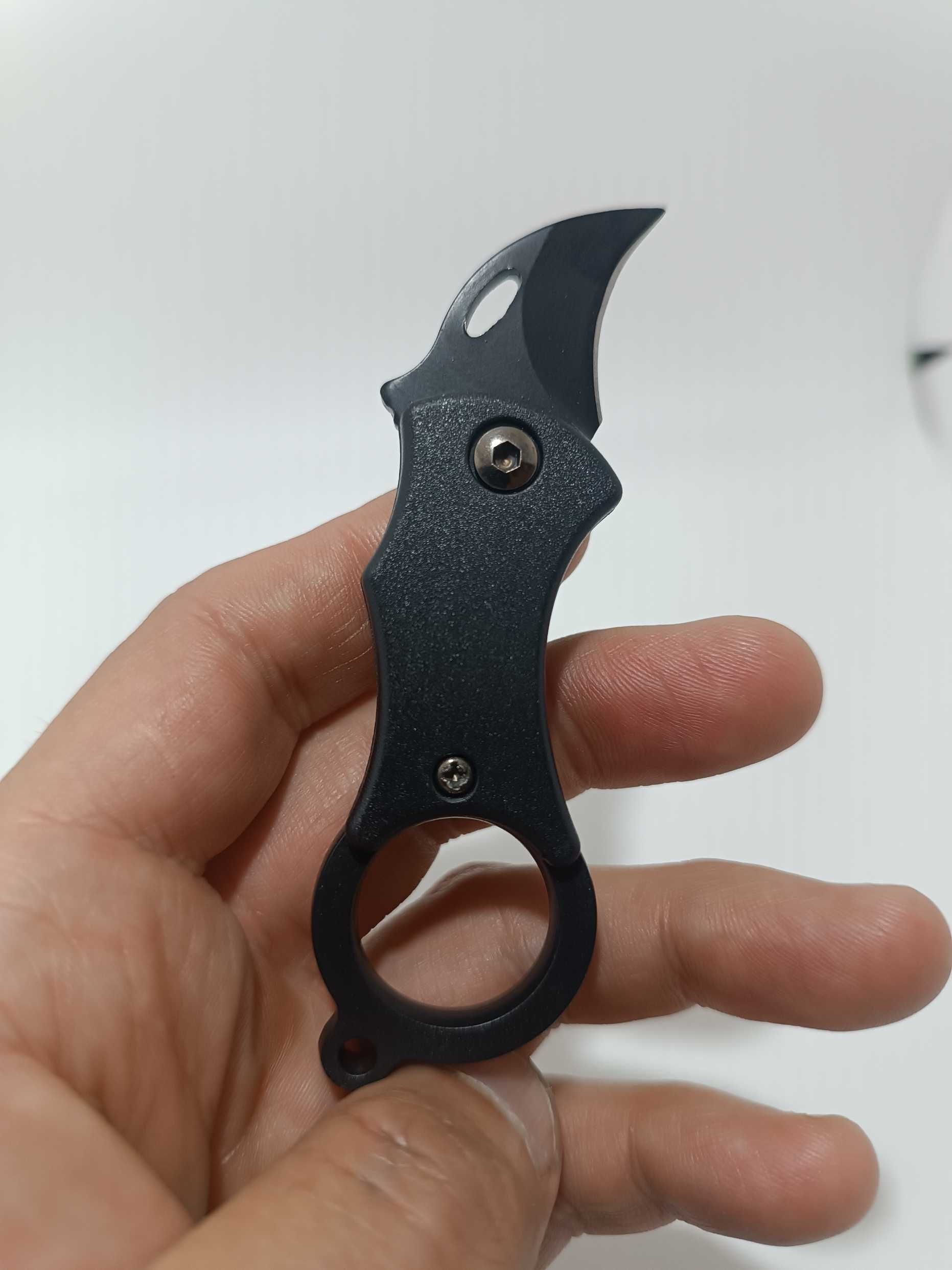 Mini nóż Cleaver 9,8 cm z łańcuszkiem – składany EDC