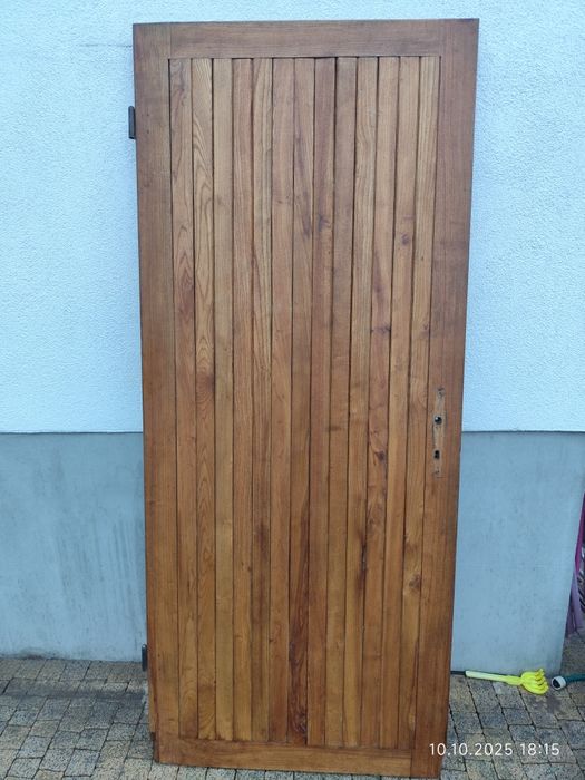 Drzwi zewnętrzne do budynku gospodarczego 80 cm szerokie 200 cm wysok