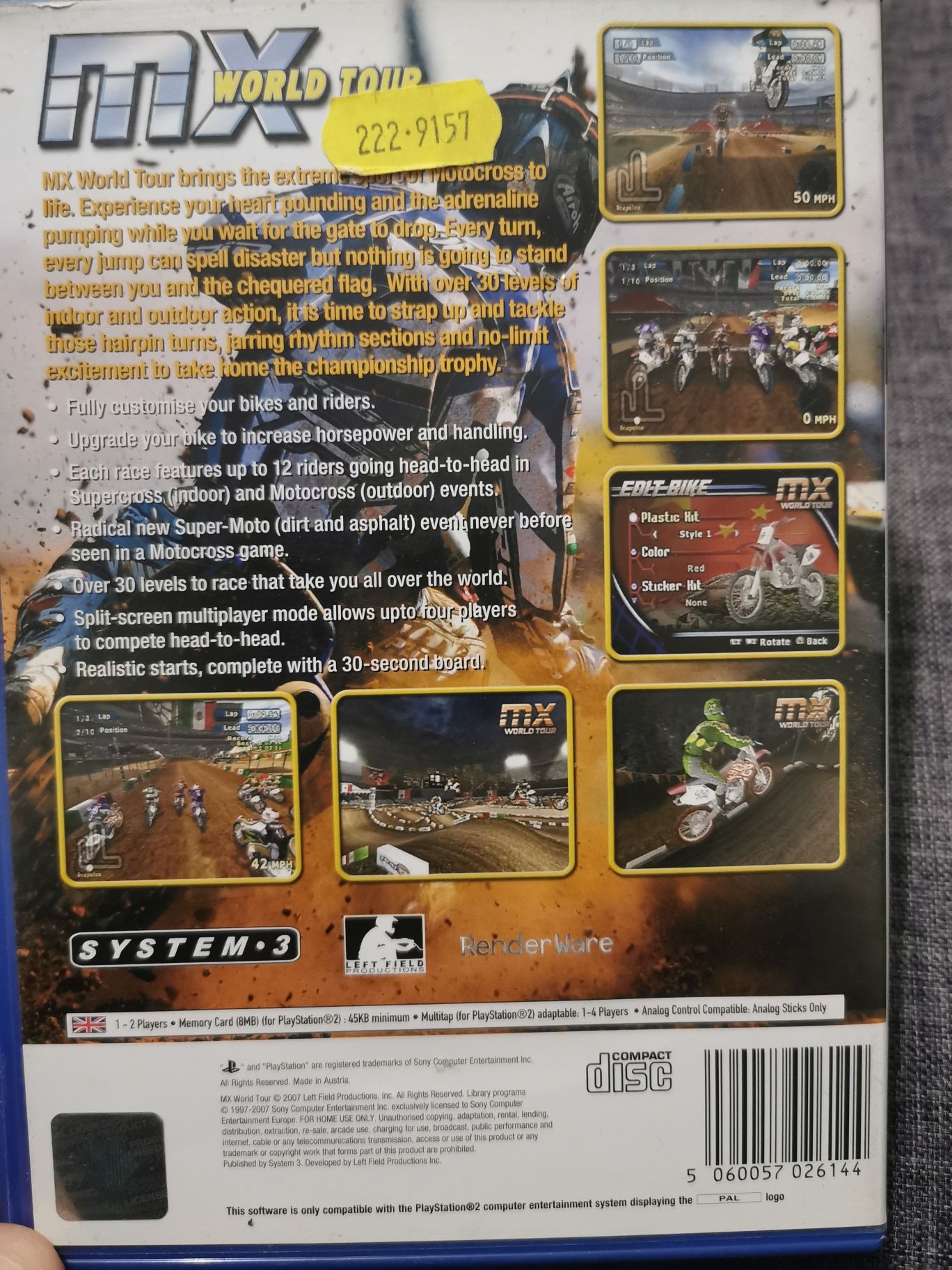 Gra ps2 MX World Tour