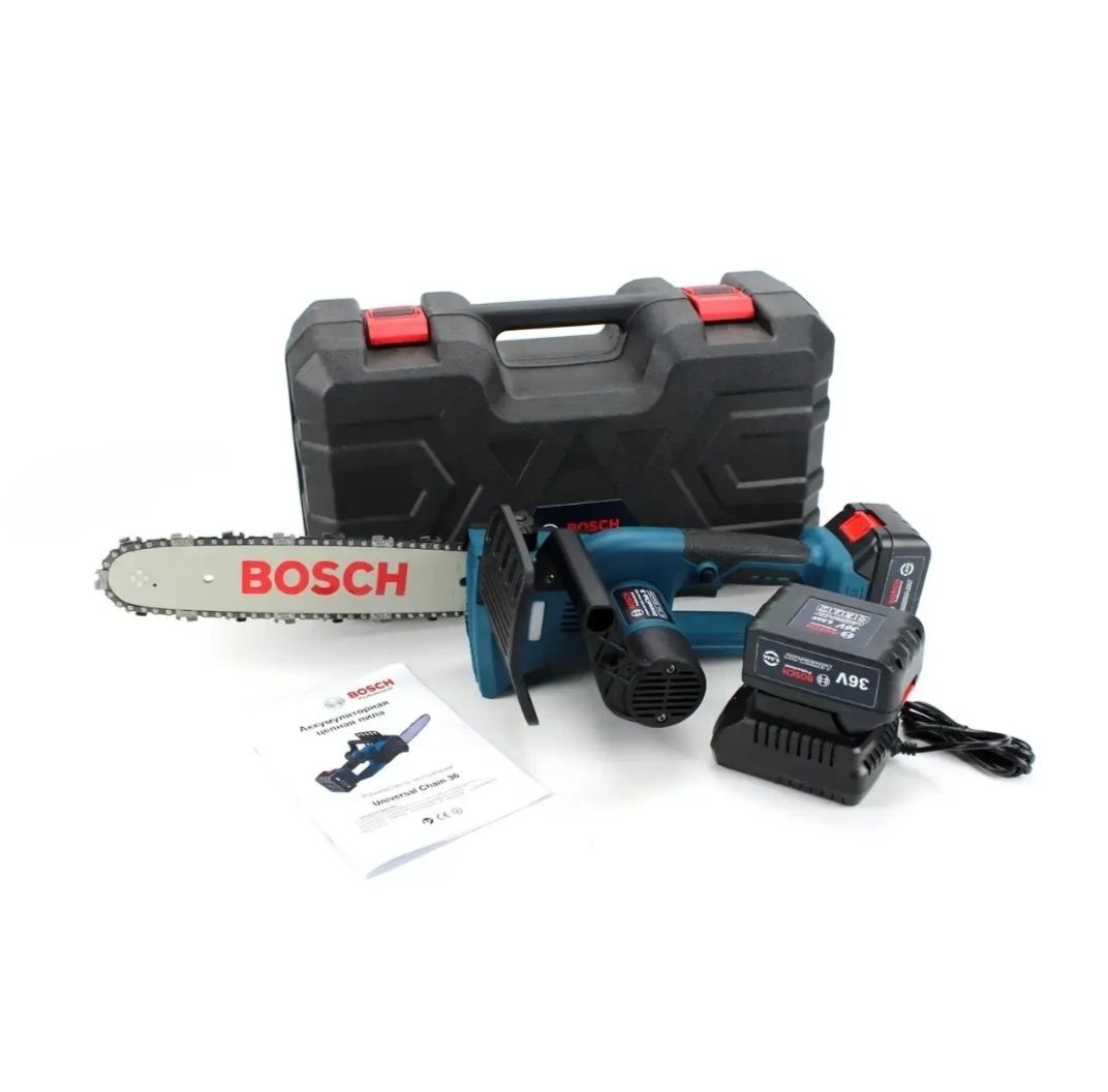 Аккумуляторная цепная пила Bosch бош 36 (36V 6.0Ah)