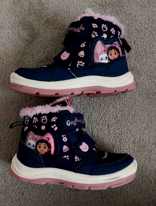 Buty zimowe dziewczęce  ocieplane, Koci Domek Gabi r. 30