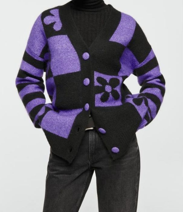 Zara kardigan owersize zapinany na guziki