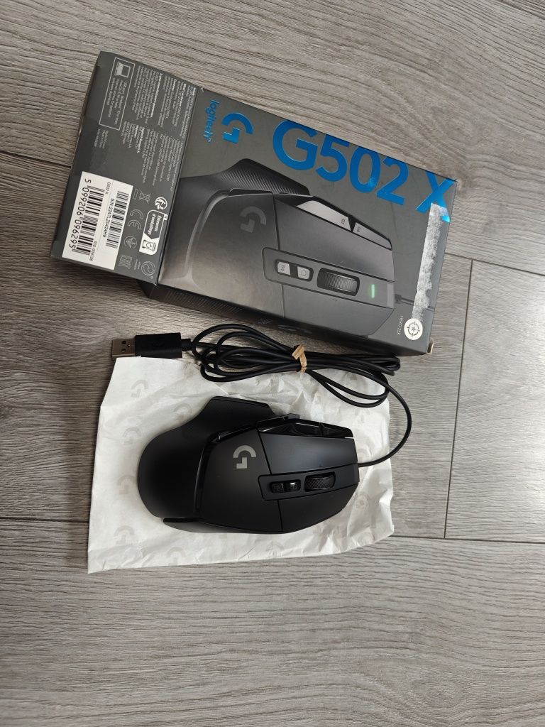 Myszka Logitech G502 X Czarna Nowa