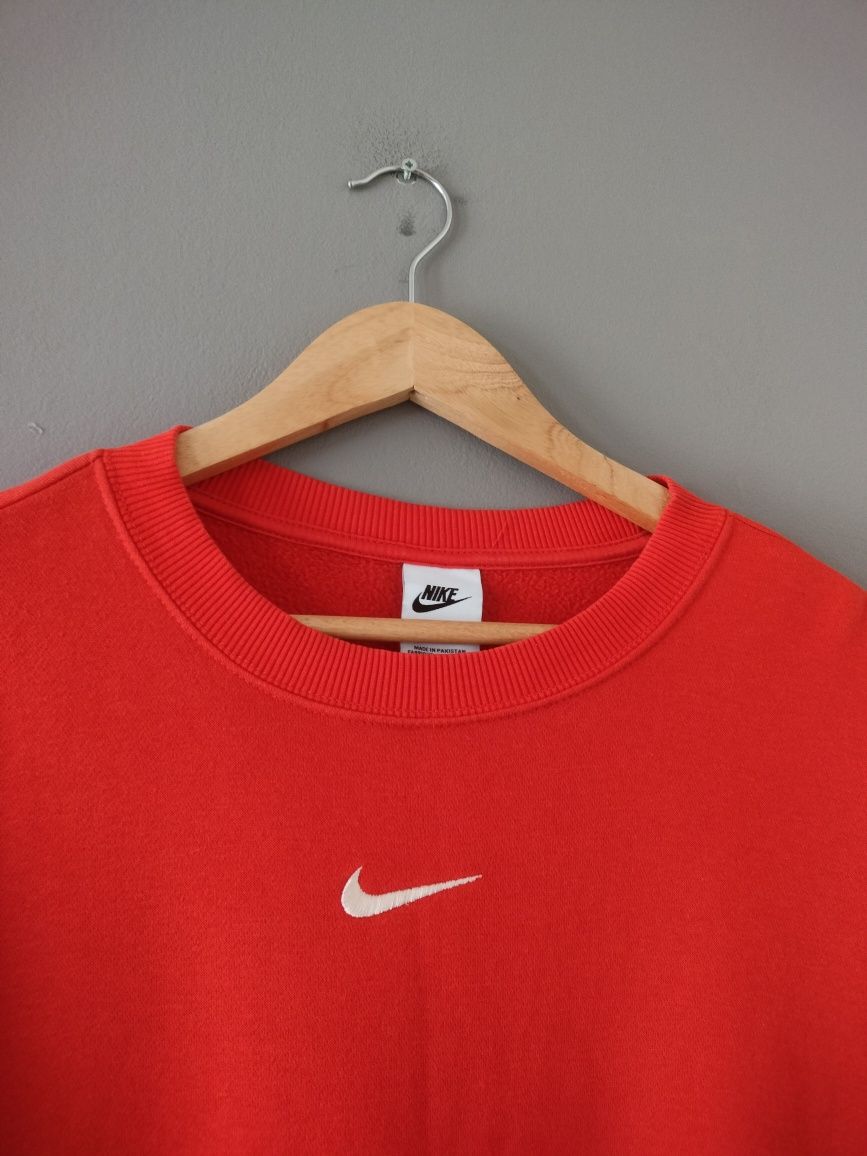 Pomarańczowa Bluza Crewneck Nike Center Logo M
