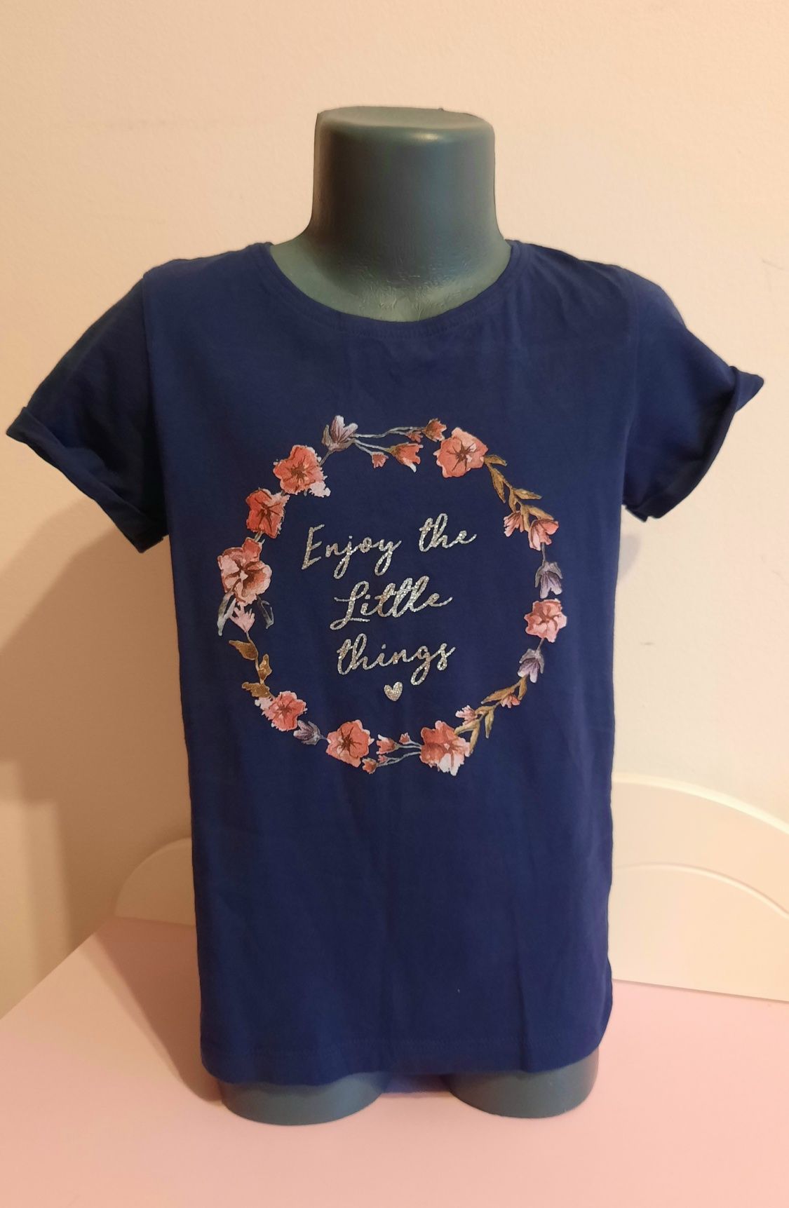 T-shirt dziewczęcy Primark r. 134