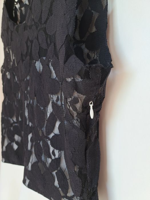 Sukienka Hexeline biało czarna komunia chrzciny wesele