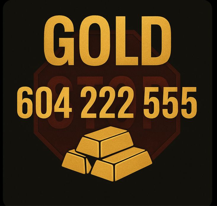 Gold Złoty Numer 604-AAA-JJJ