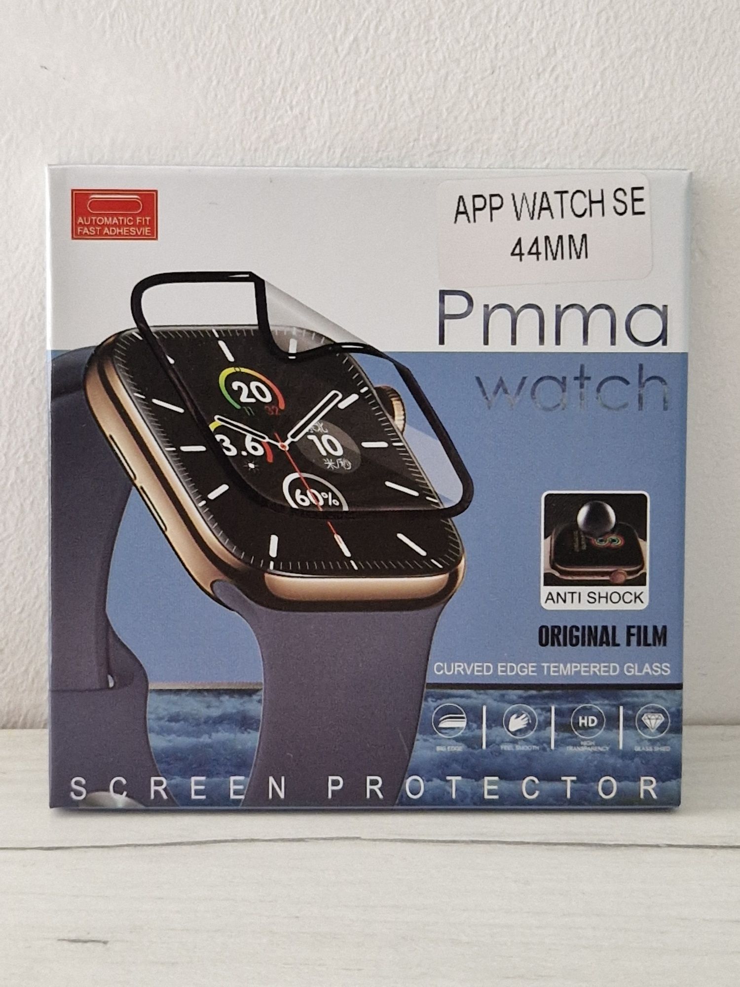 Hartowane szkło Acrylic Full Glue do Apple Watch SE 44mm