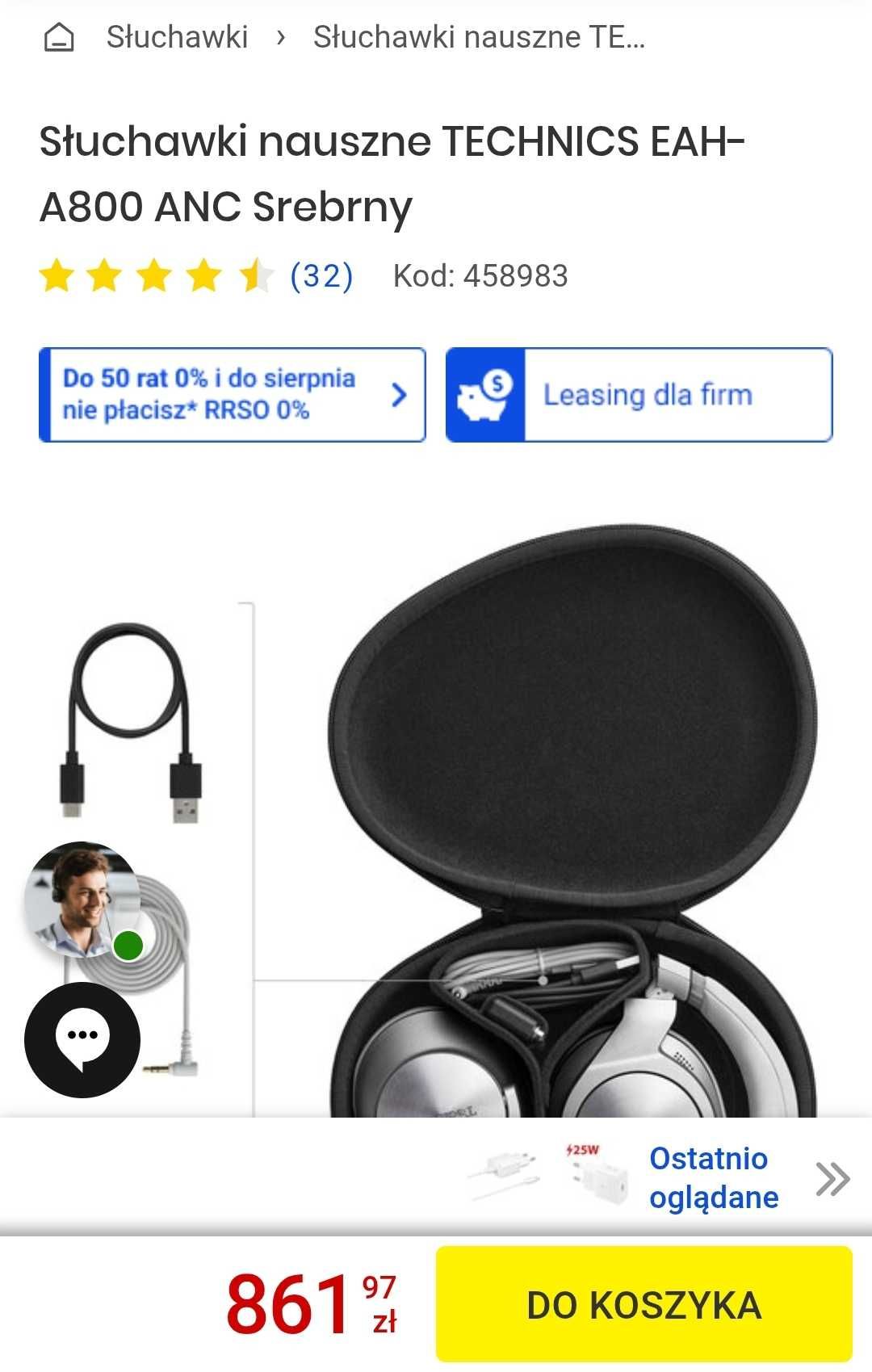 Sluchawki technics A800