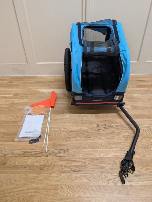 Hafenbande Przyczepka Rowerowa Cabby S dla psa 116x52x61cm do 20kg ZWR