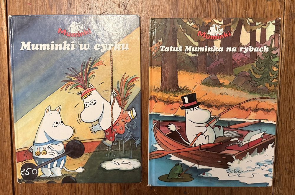 Dwie książki z serii Muminki
