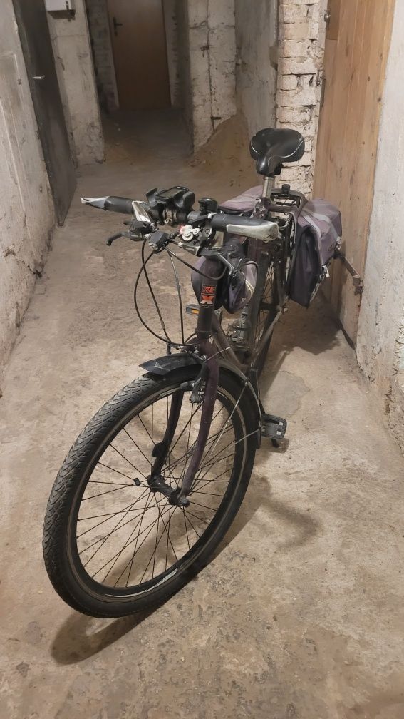 Rower extreme koło 26 slx CrMo sakwy bagażnik błotniki