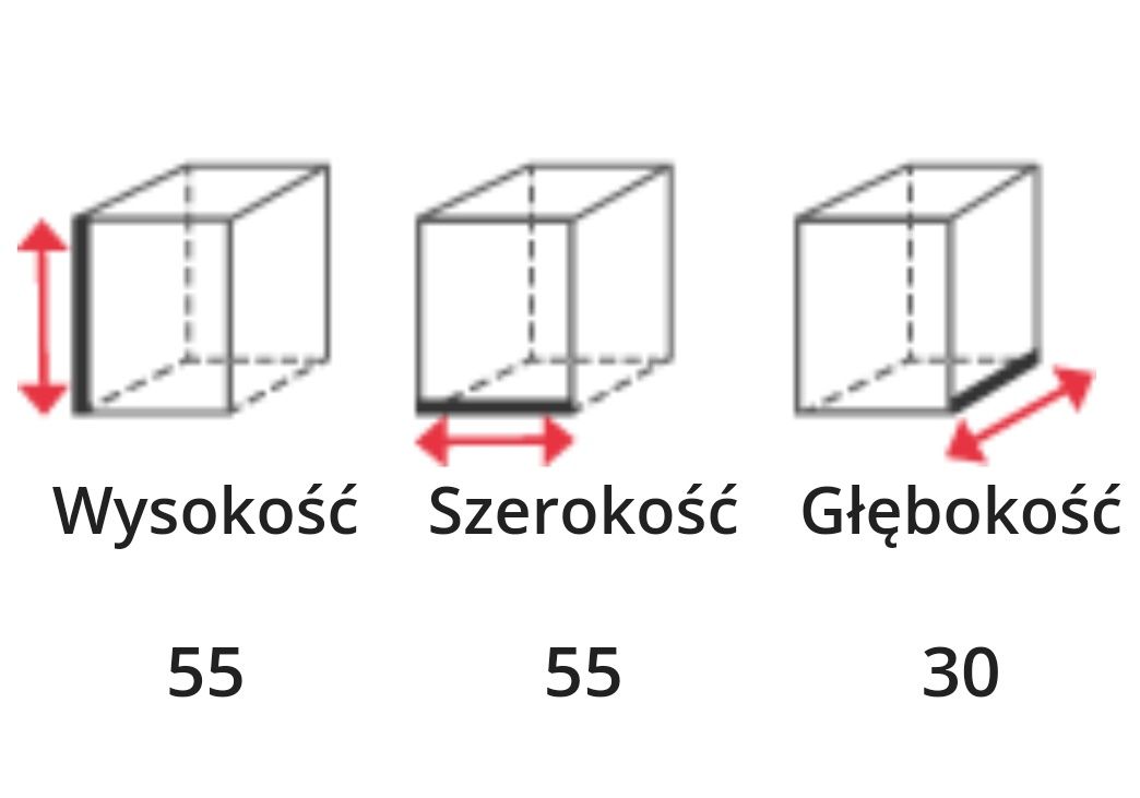Nowa szafka wisząca Livo w-55 Halmar