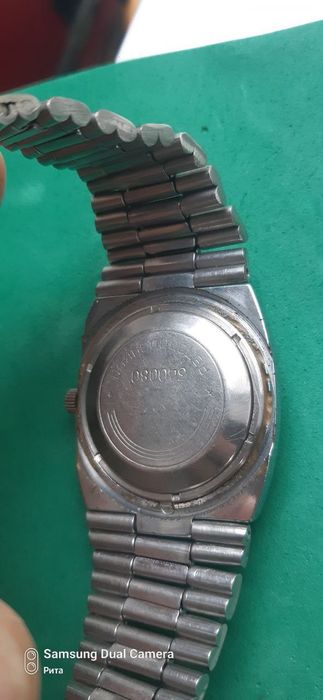 Часы ссср мужские наручные 1980е гг Слава "танк" автоподзавод на ходу