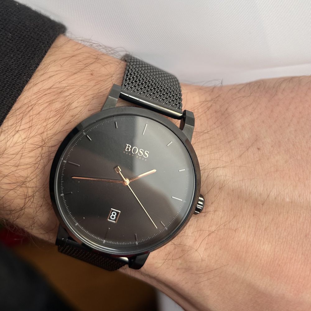 Zegarek Hugo Boss nowy czarny męski oryginaln