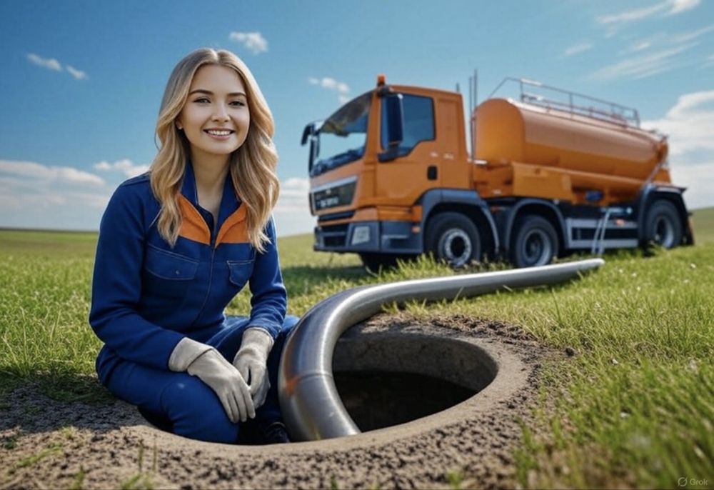 Заказ откачки сливной ямы туалета септика жидких отходов