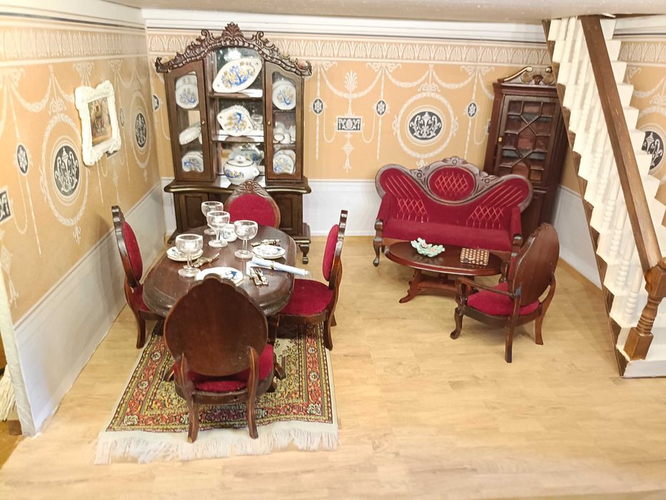 Casa de bonecas completa com luz