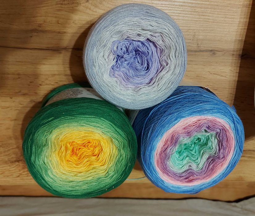 Motki ombre bawełna akryl.