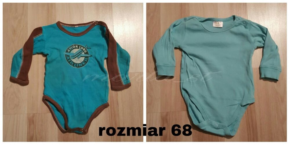 Zestaw body rozmiar 62,68,74,80,86