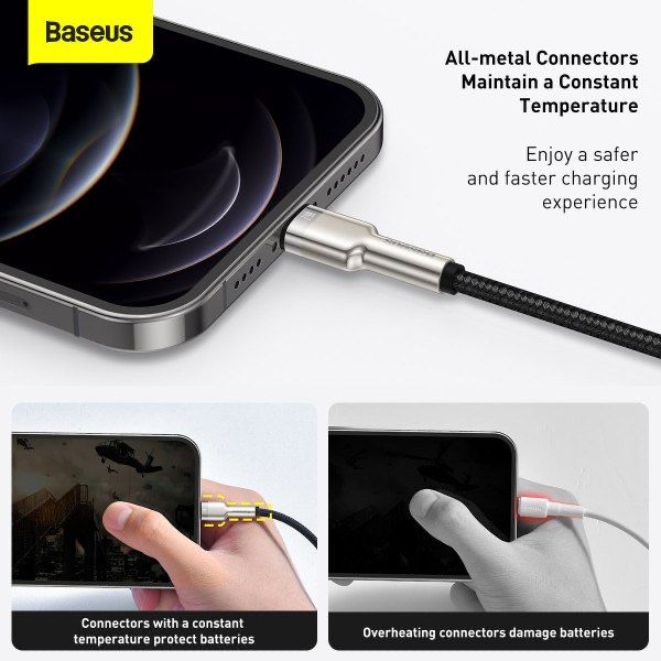 Кабель с чипом Baseus USB to Lightning 100см Быстрая Зарядка iPhone