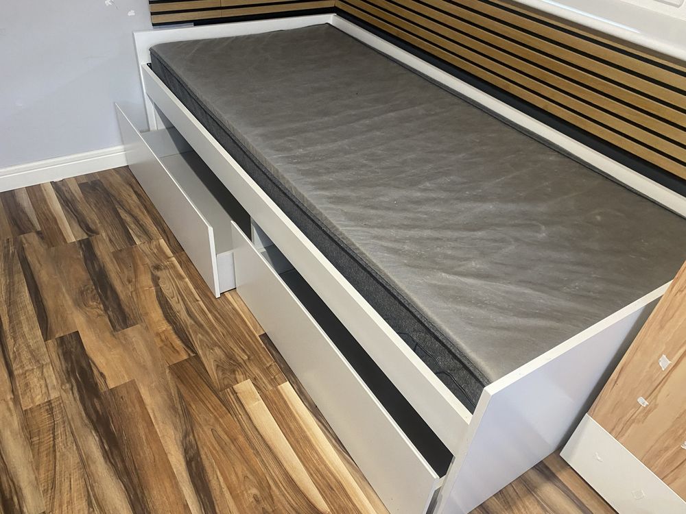 Łozko rama łóżka ze schowkiem rozkladane TANGBJERG ikea jysk szuflady