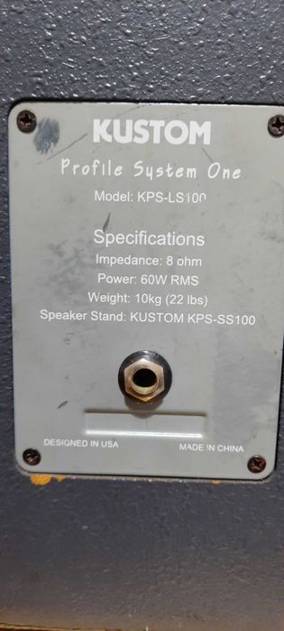 PA completo kustom kps-pm100 já com efeitos Portatel Vintage