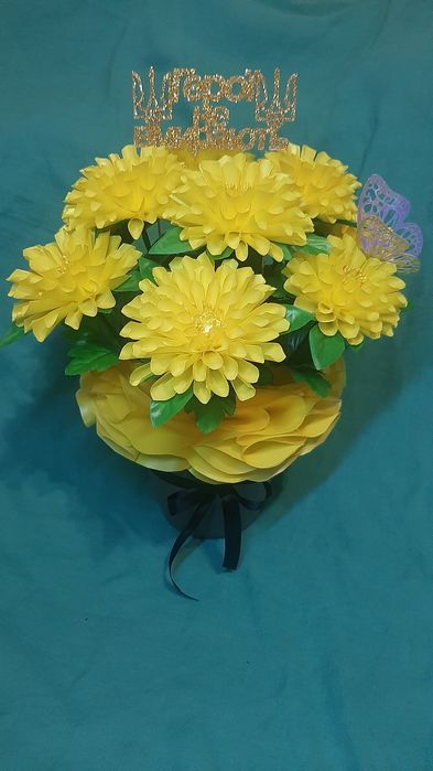 Букеты с атласной ленты!