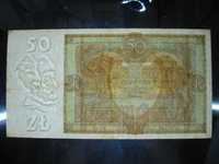 Banknot RP 50 złotych 1929 rok seria EW. oryginał