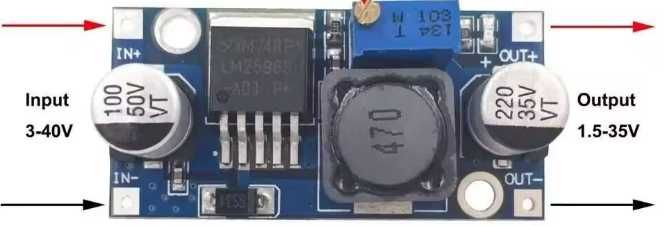 Понижуючий DC-DC перетворювач LM2596S