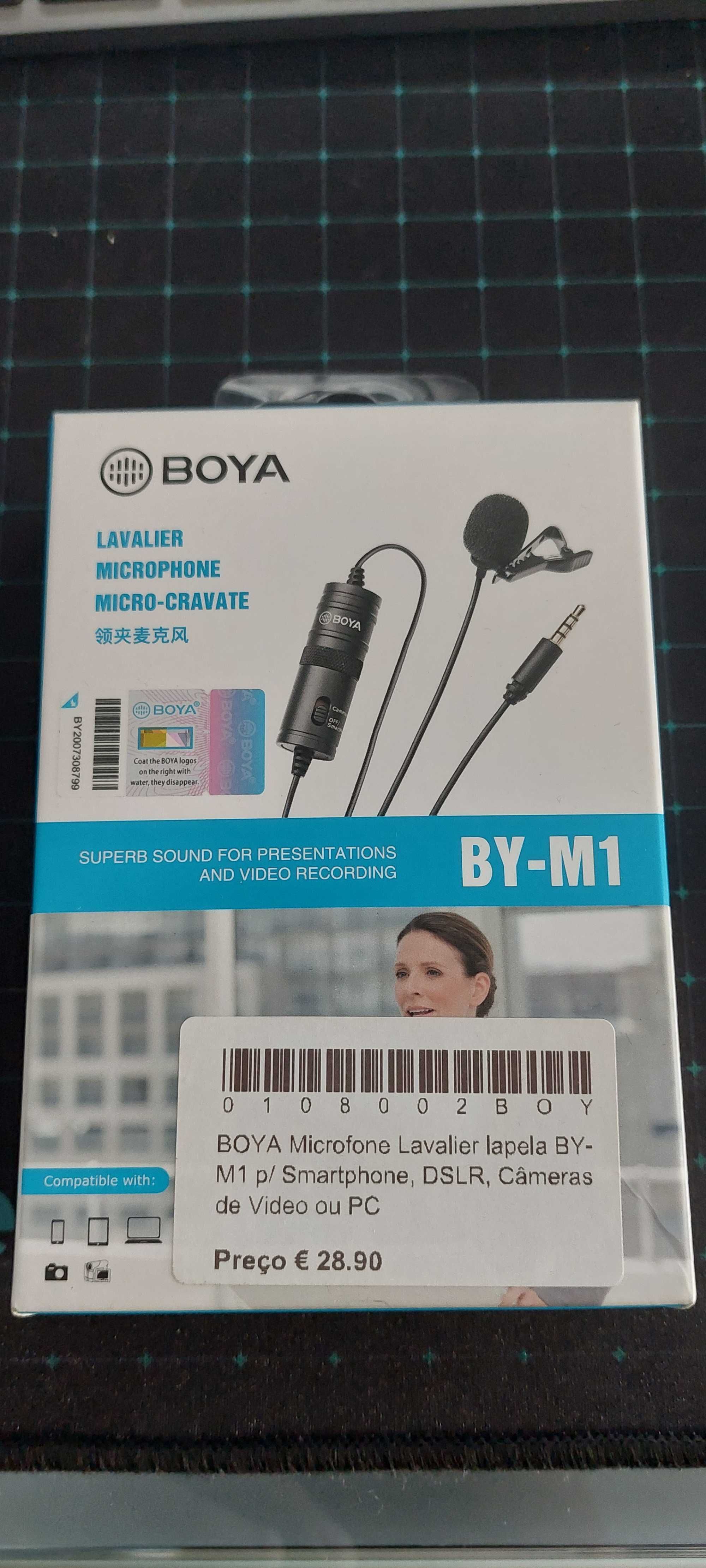 Boya by-m1 MICROFONE LAPELA (novo)